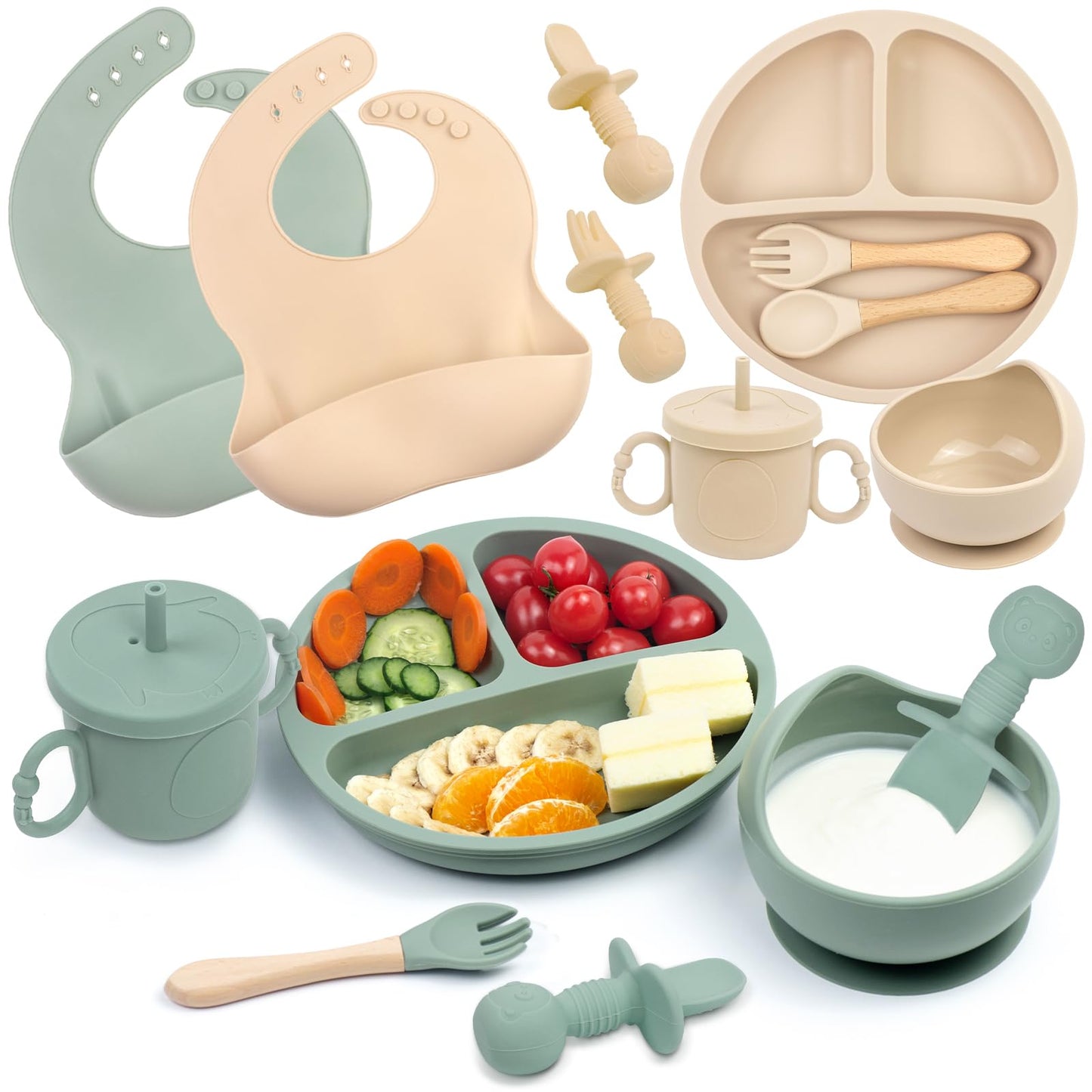 Silicone Baby Feeding & Weaning Set (18-Piece)
