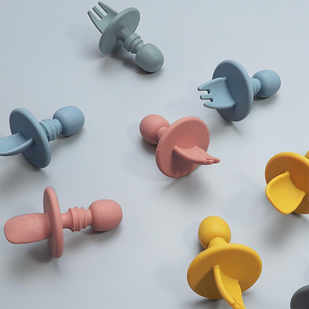 Non-Slip Silicone Cutlery Set for Baby Led Weaning