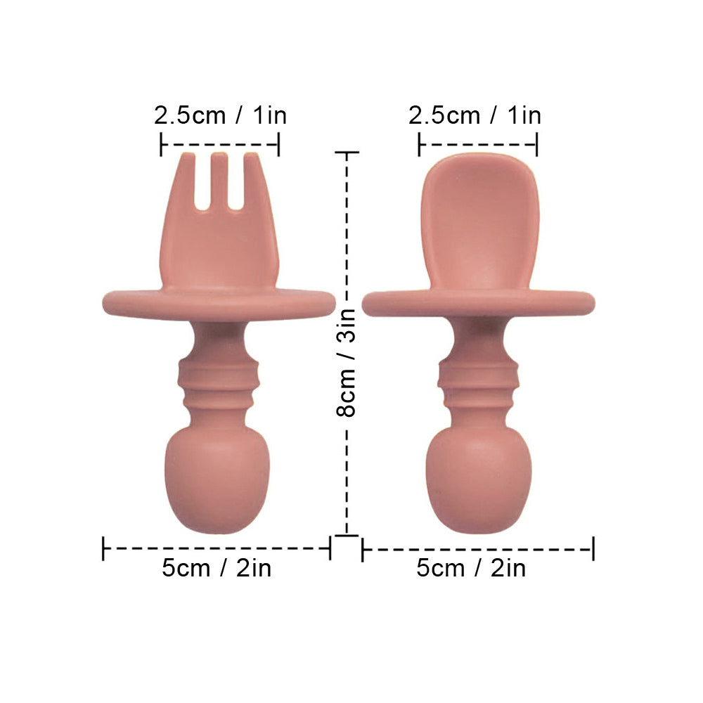 Non-Slip Silicone Cutlery Set for Baby Led Weaning