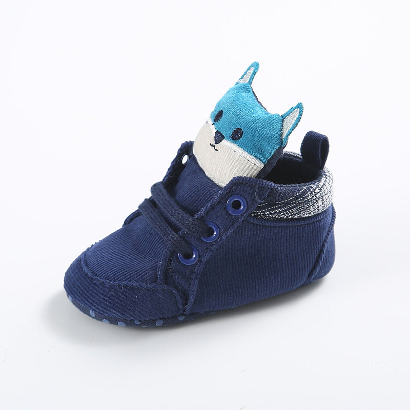 Soft Sole Fox Baby Shoes for 0-1 Year Olds